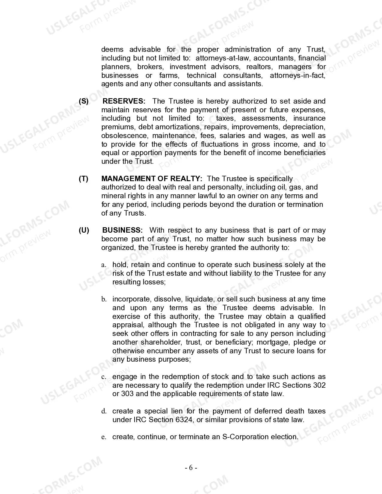 Preview Living Trust for Individual Who is Single, Divorced or Widow or Widower with No Children