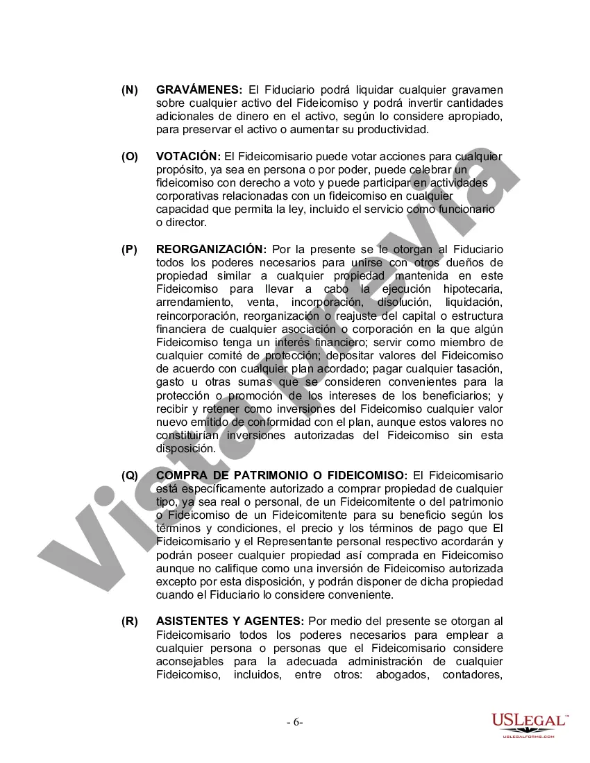 Preview Fideicomiso en vida para esposo y esposa con un hijo