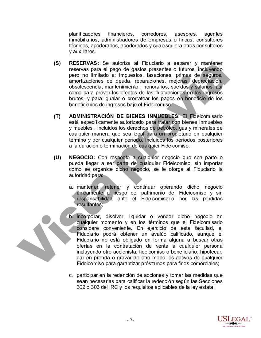 Preview Fideicomiso en vida para esposo y esposa con un hijo