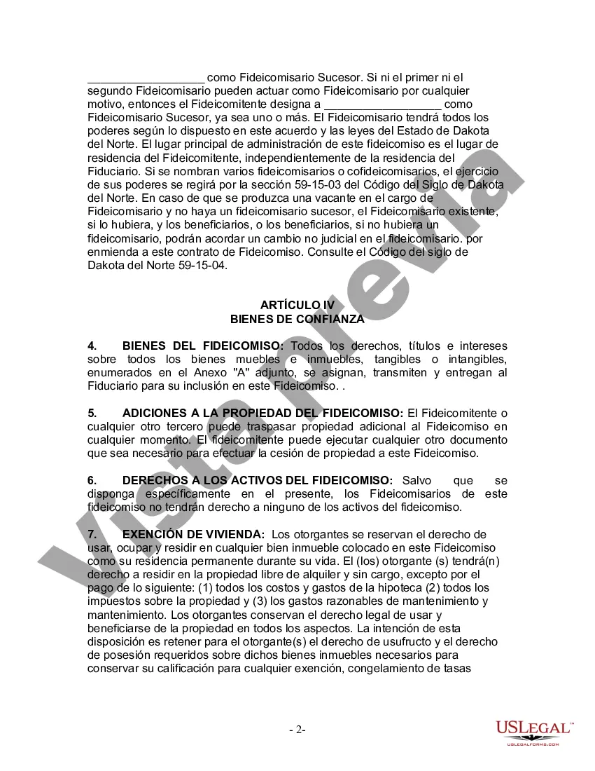 Preview Fideicomiso en vida para esposo y esposa con hijos menores o adultos