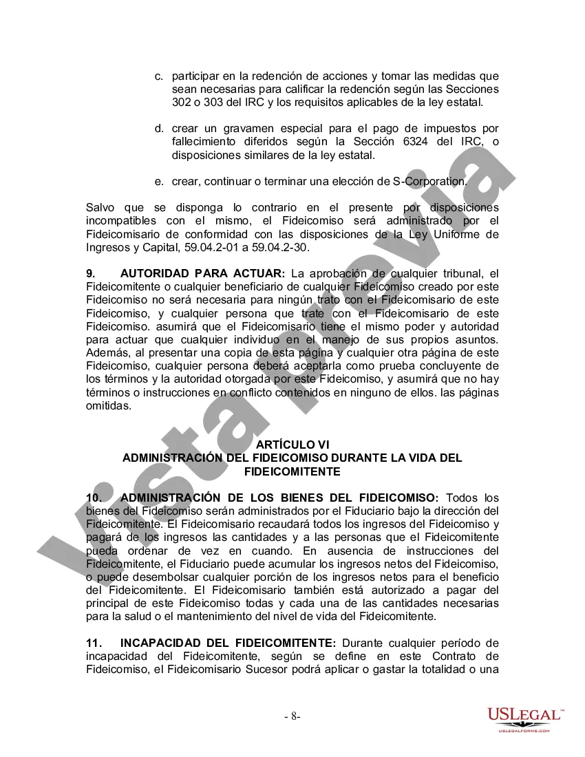Preview Fideicomiso en vida para esposo y esposa con hijos menores o adultos