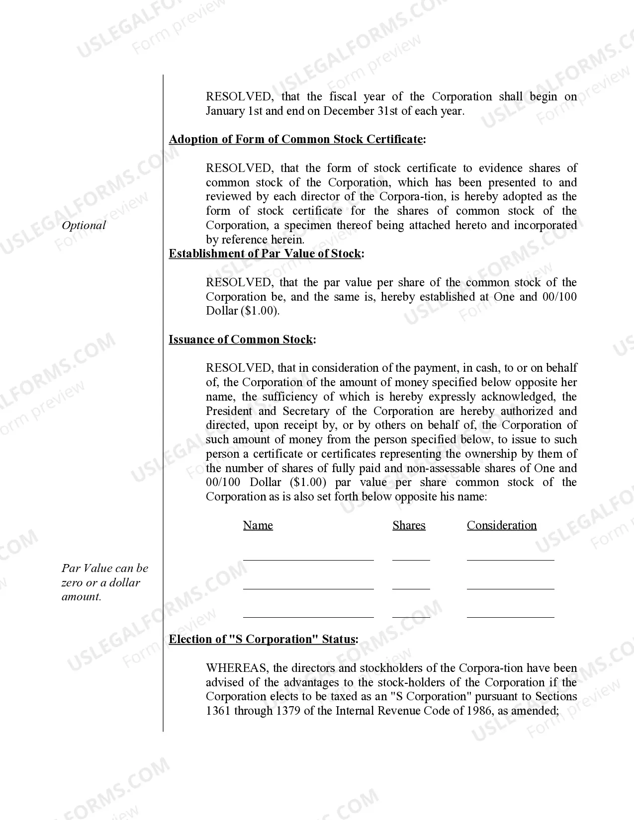 Preview Minutes for Organizational Meeting