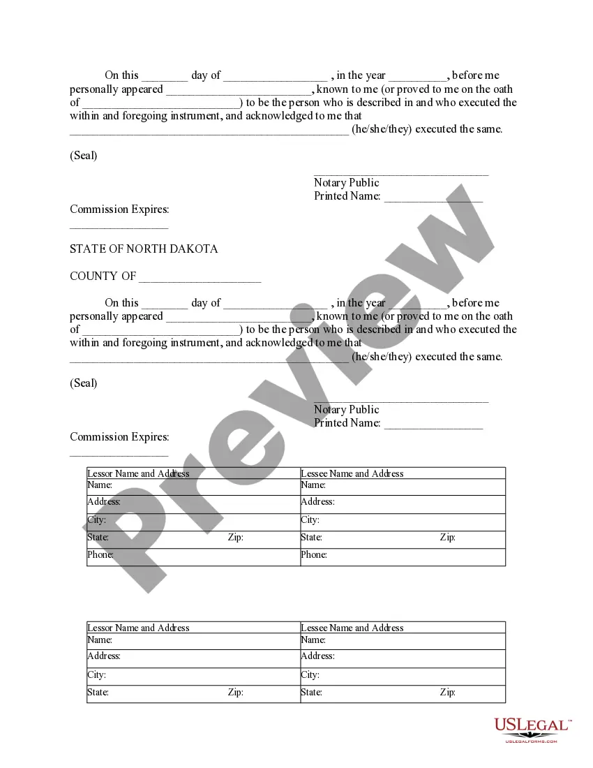 Preview Notice of Lease for Recording