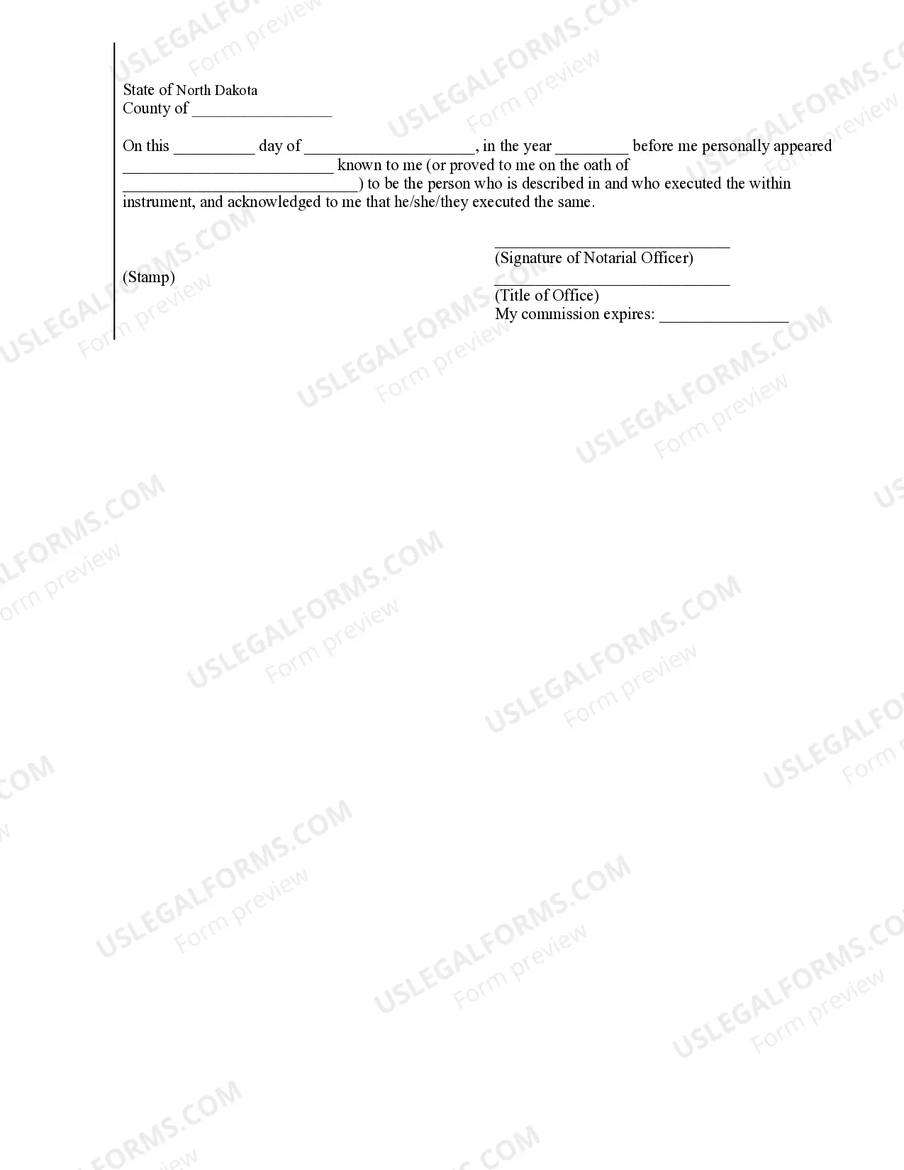 Preview Affidavit of Service by Mail