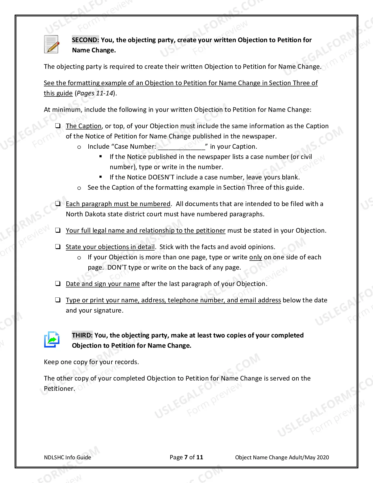 Preview Objection to Name Change of an Adult