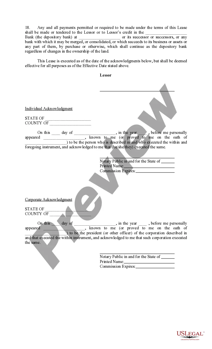 Preview Paid Up Lease Pooling Provision