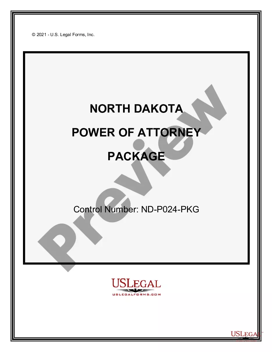 North Dakota Power Of Attorney Forms Package North Dakota Attorney Us Legal Forms 6369