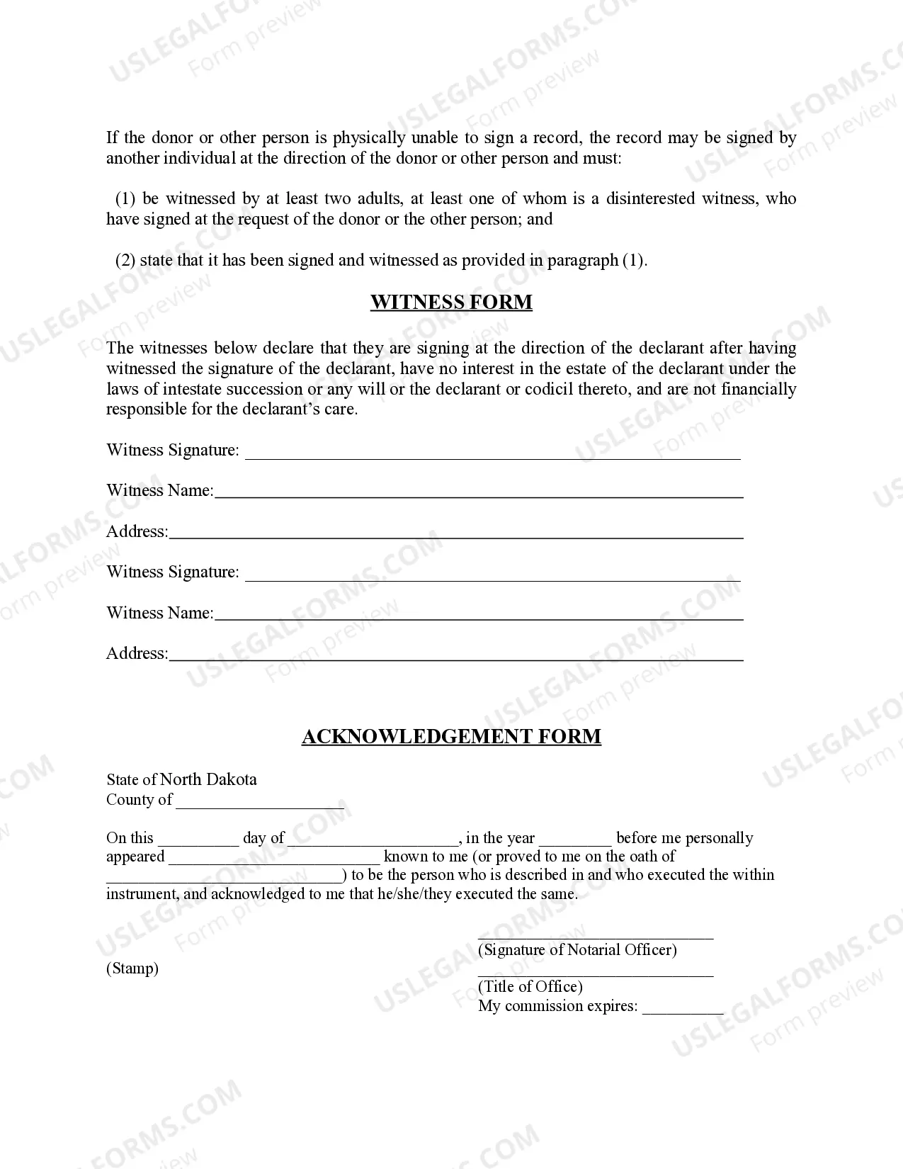 Preview Revised Uniform Anatomical Gift Act Donation By An Individual Over 18 Years of Age