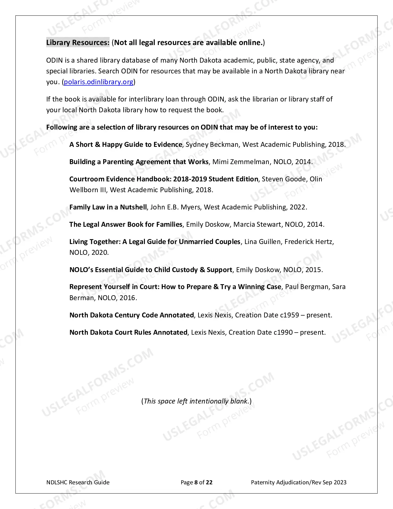 Preview Paternity Adjudication Research Guide