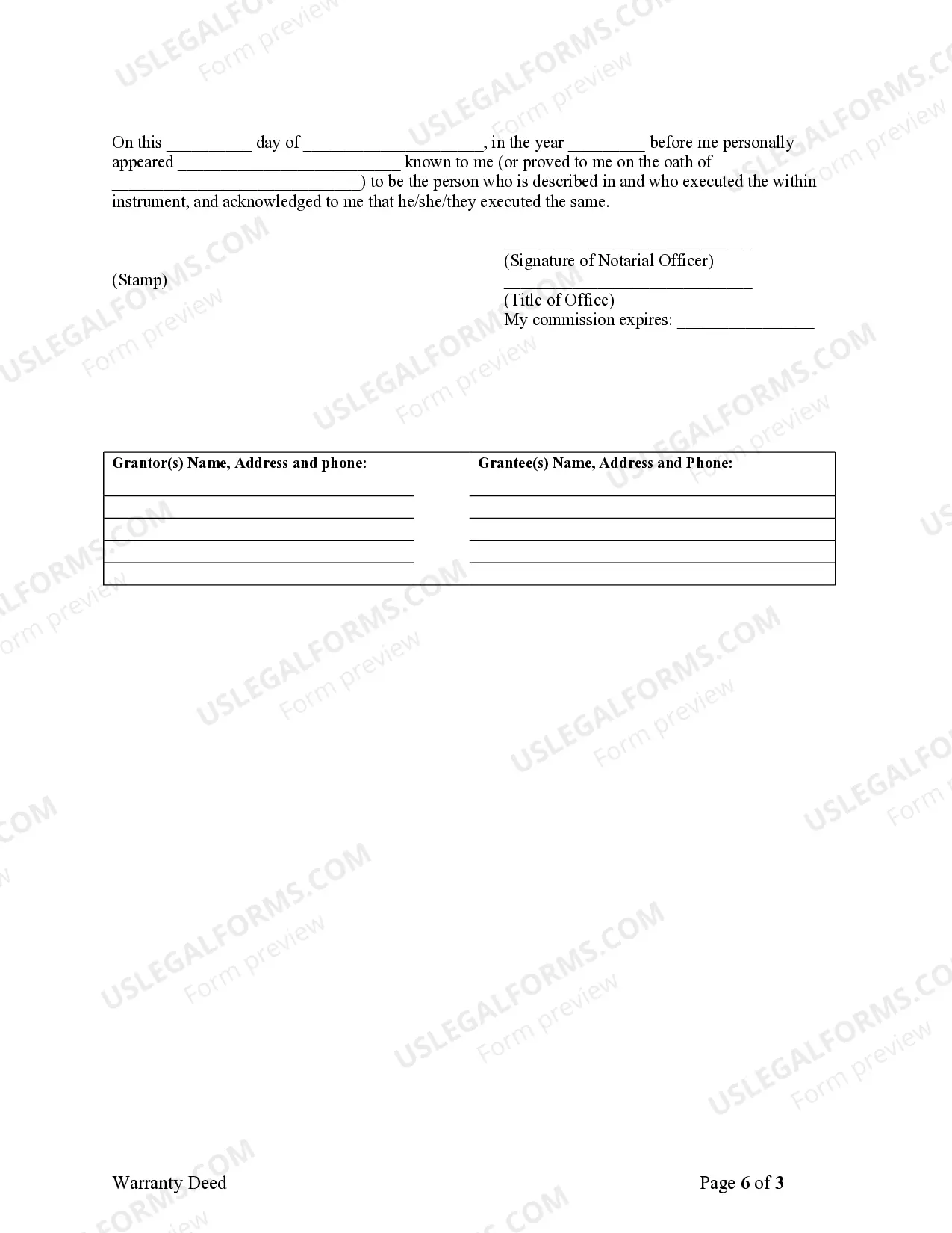 Preview Warranty Deed for Parents to Child with Reservation of Life Estate