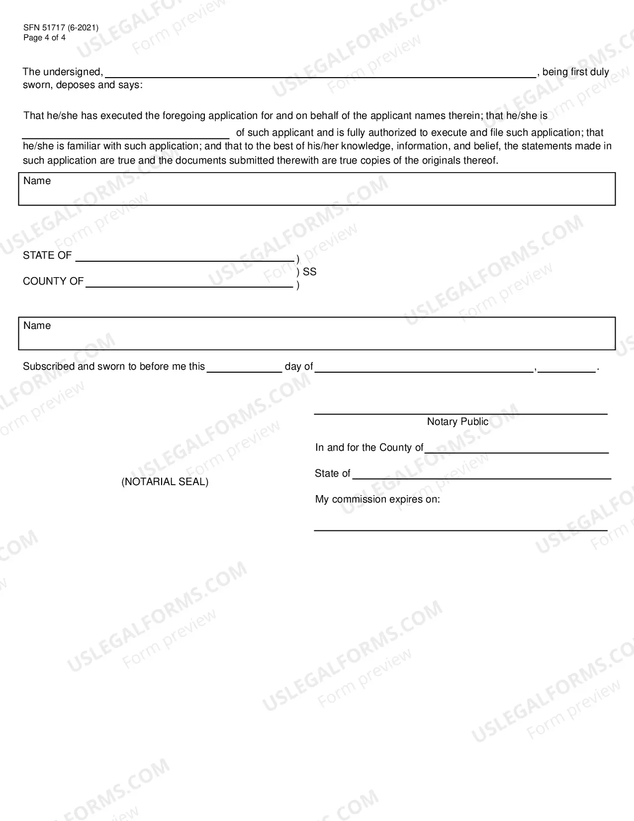 Preview Limited Offeree Exemption Application