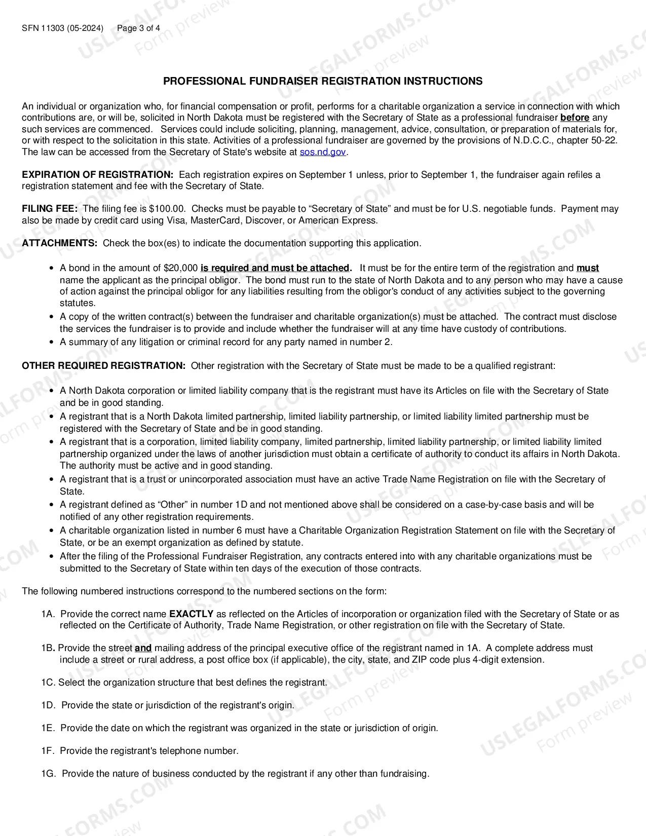 Preview PROFESSIONAL FUNDRAISER REGISTRATION