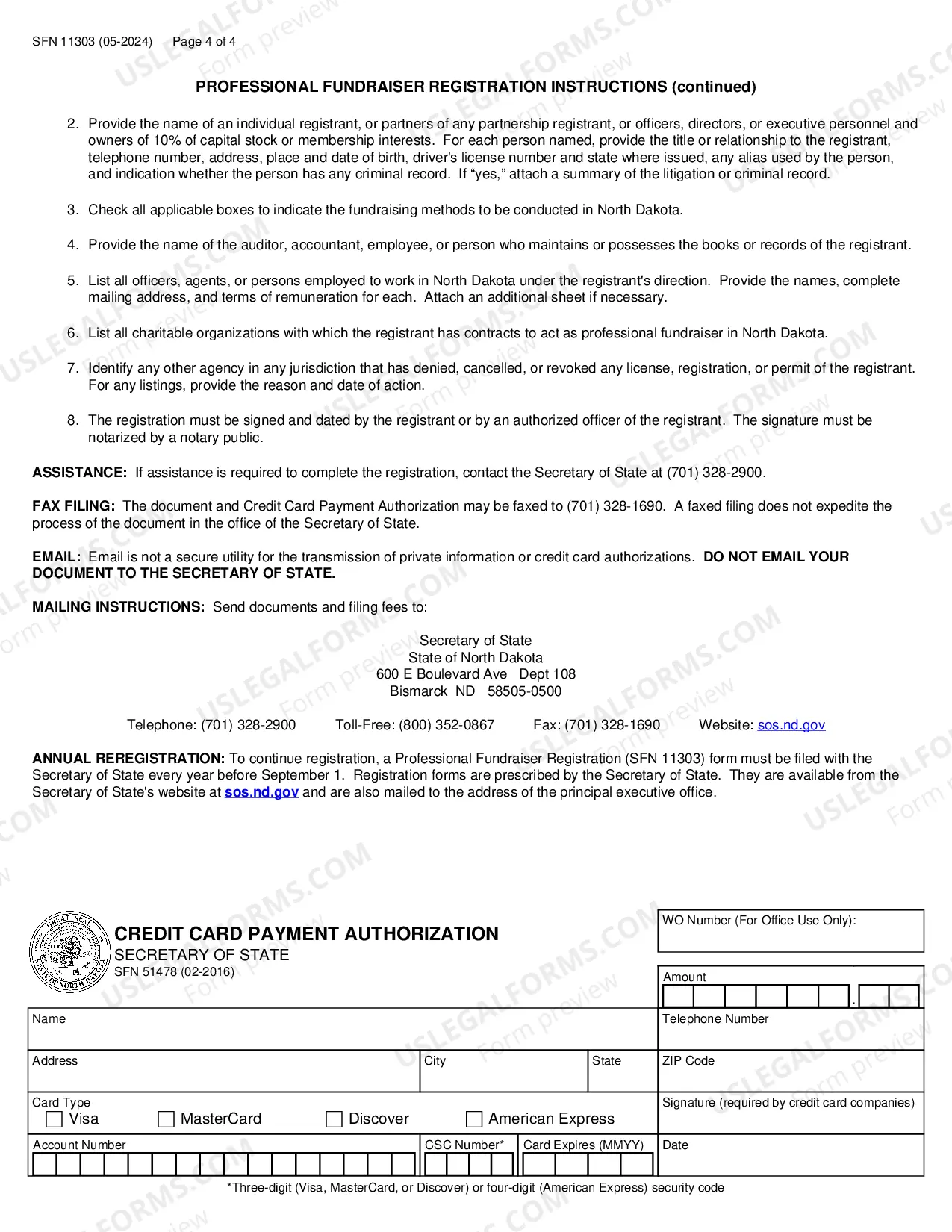 Preview PROFESSIONAL FUNDRAISER REGISTRATION