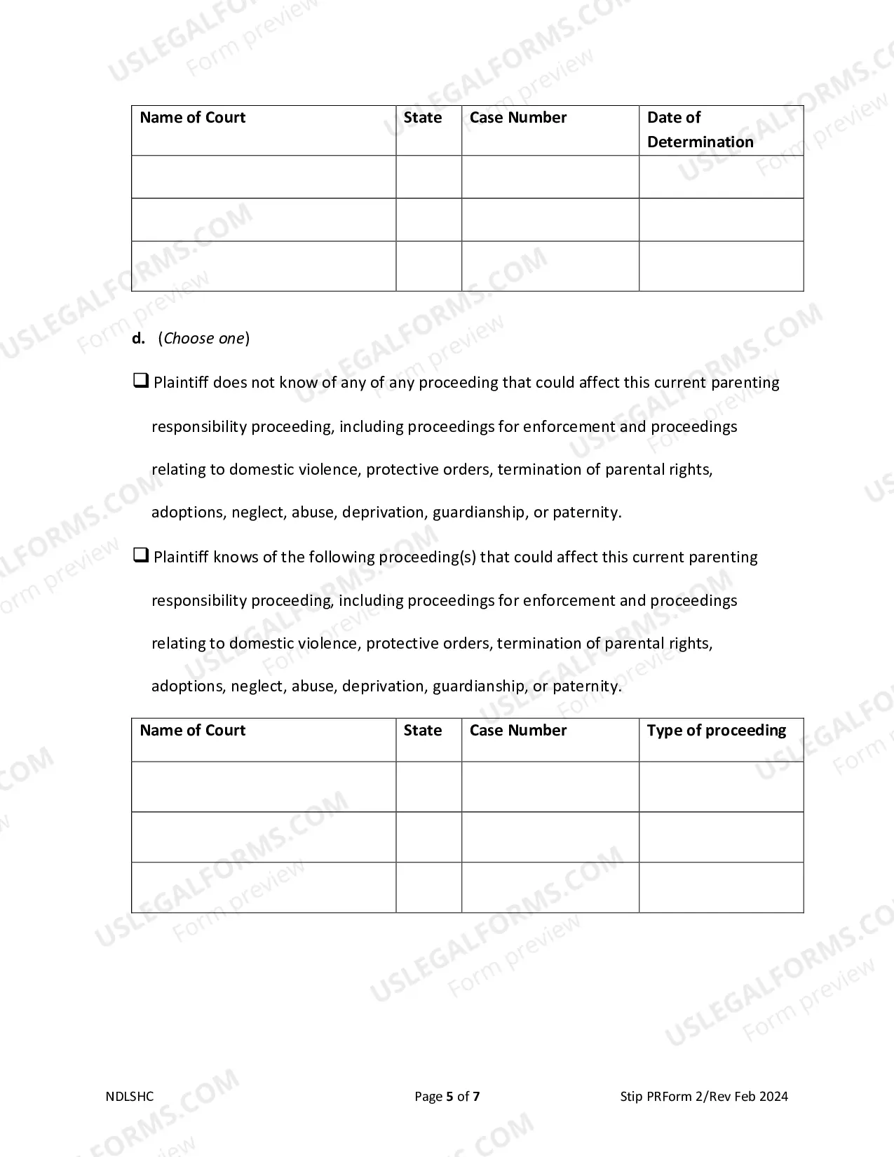 Preview Form 2 Complaint
