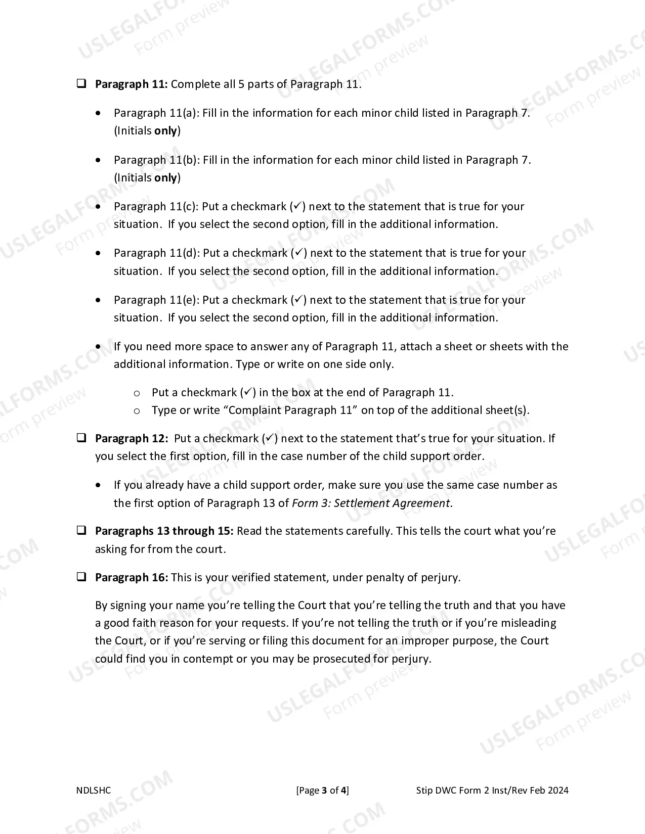 Preview Form 2 Complaint