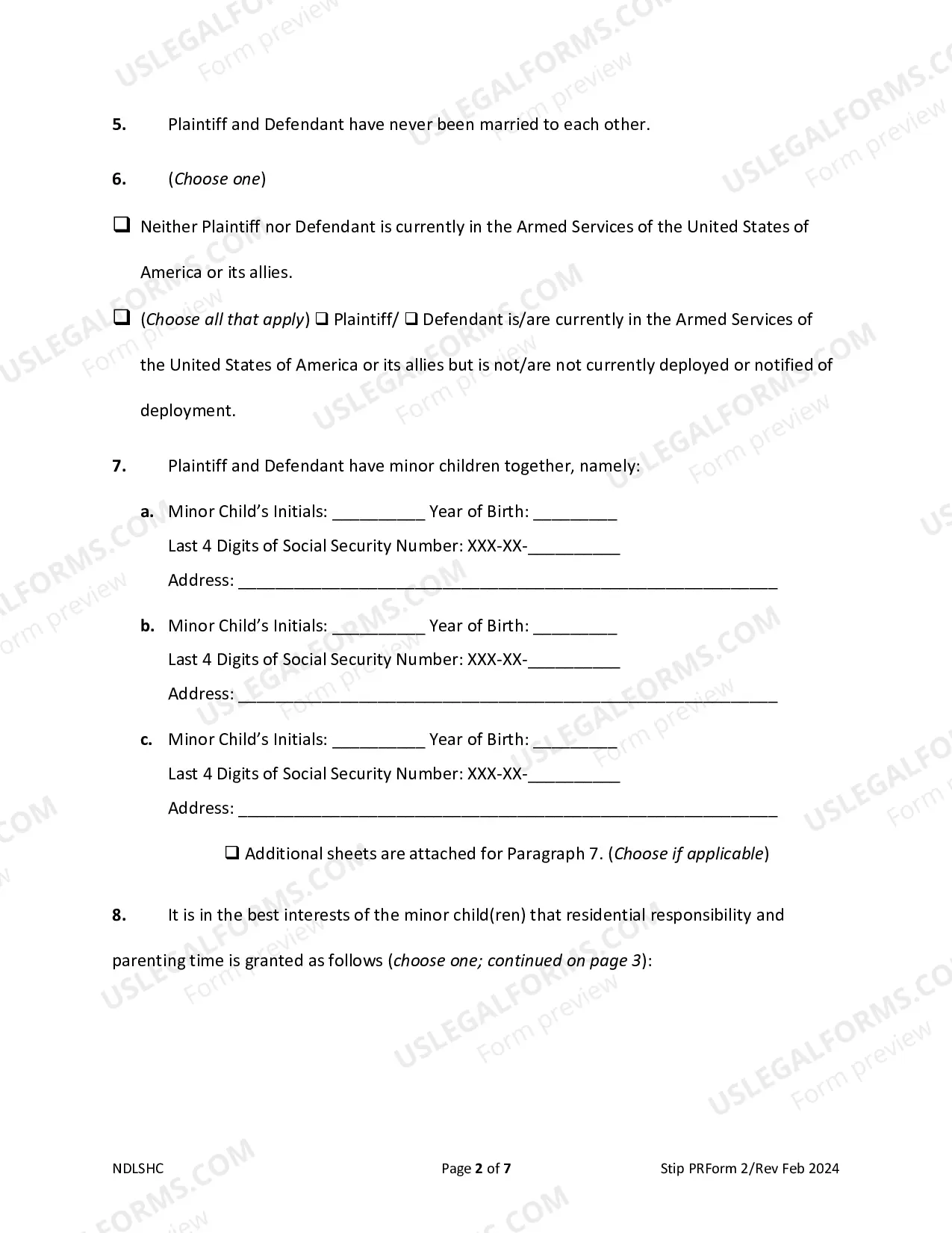 Preview Form 2 Complaint