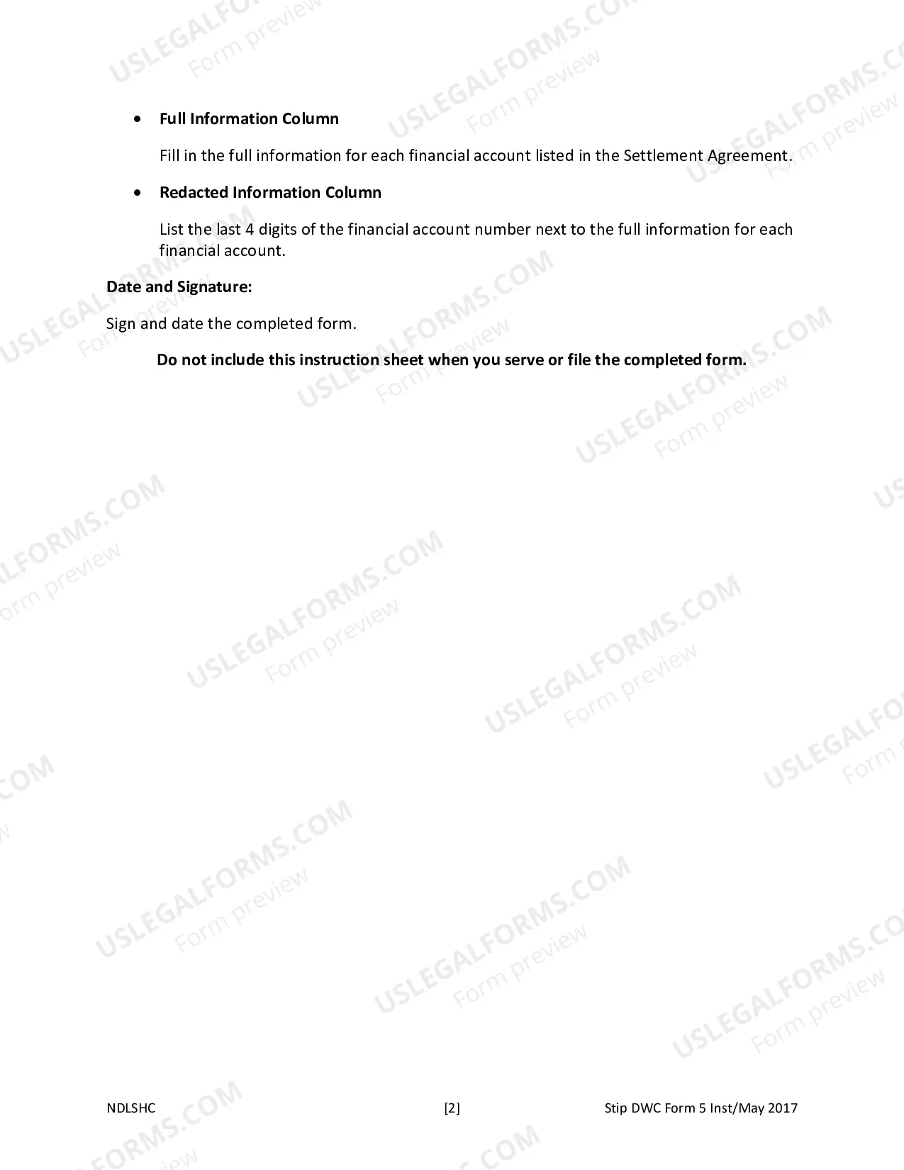 Preview Confidential Information Form