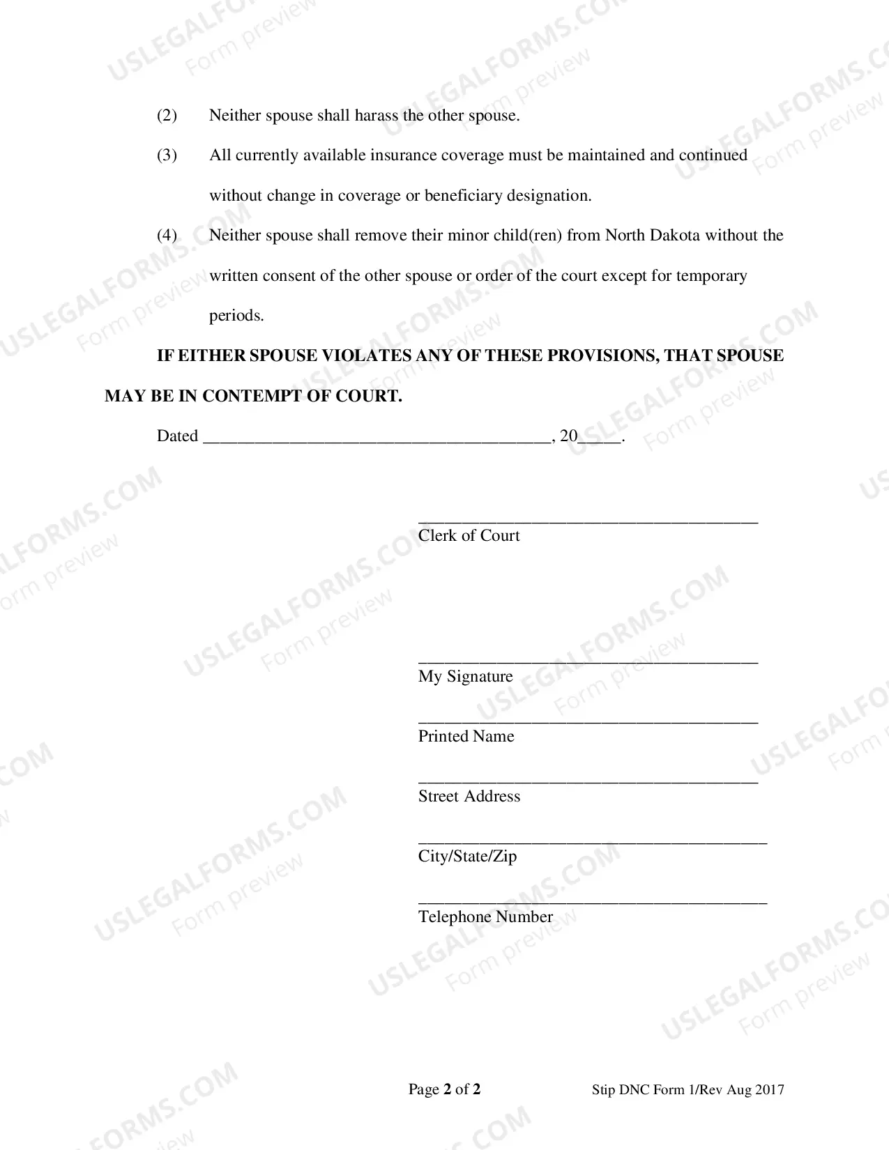 Preview Forms 1 through 10