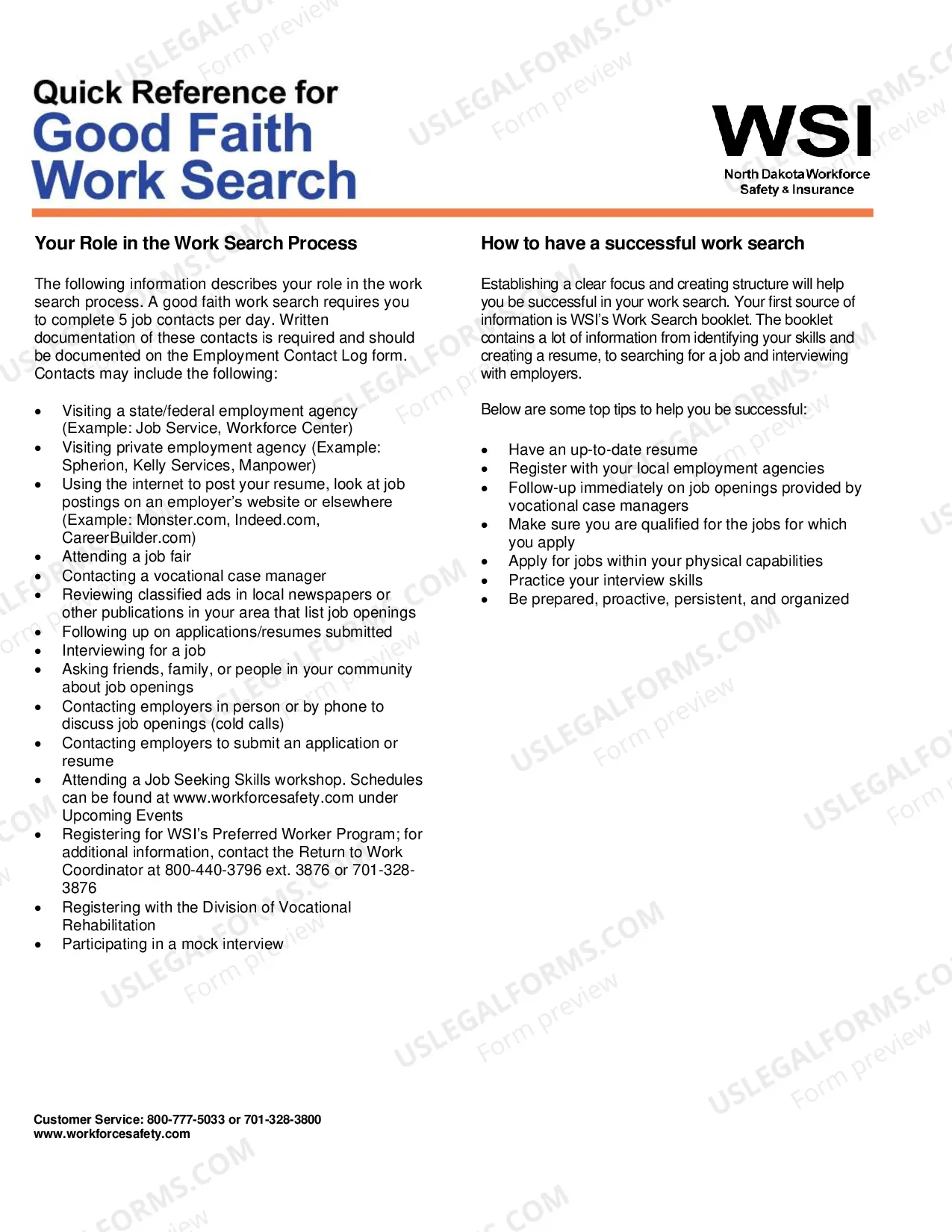 Preview Employment Contact Log