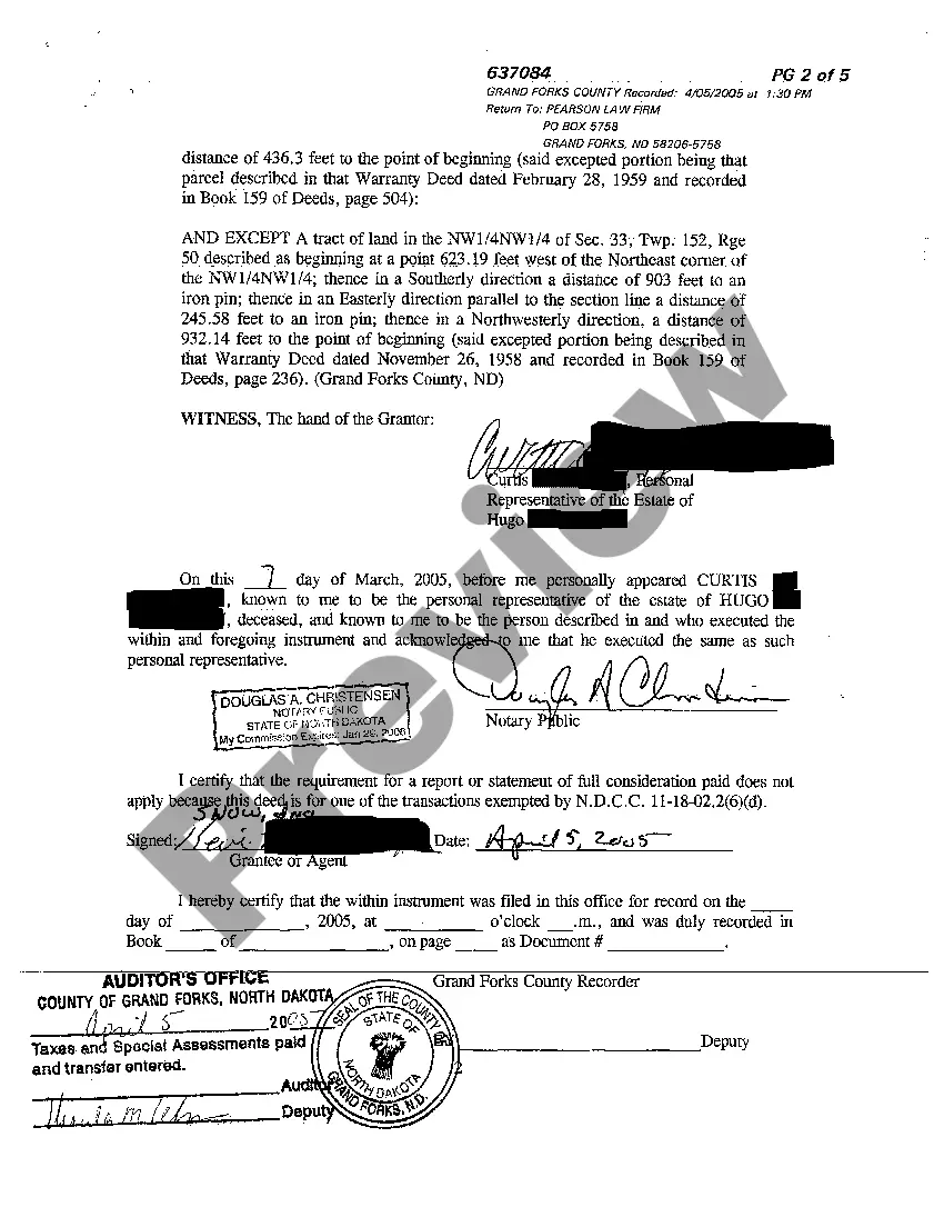 Get Deed of Personal Representative Preview Deed of Personal Representative