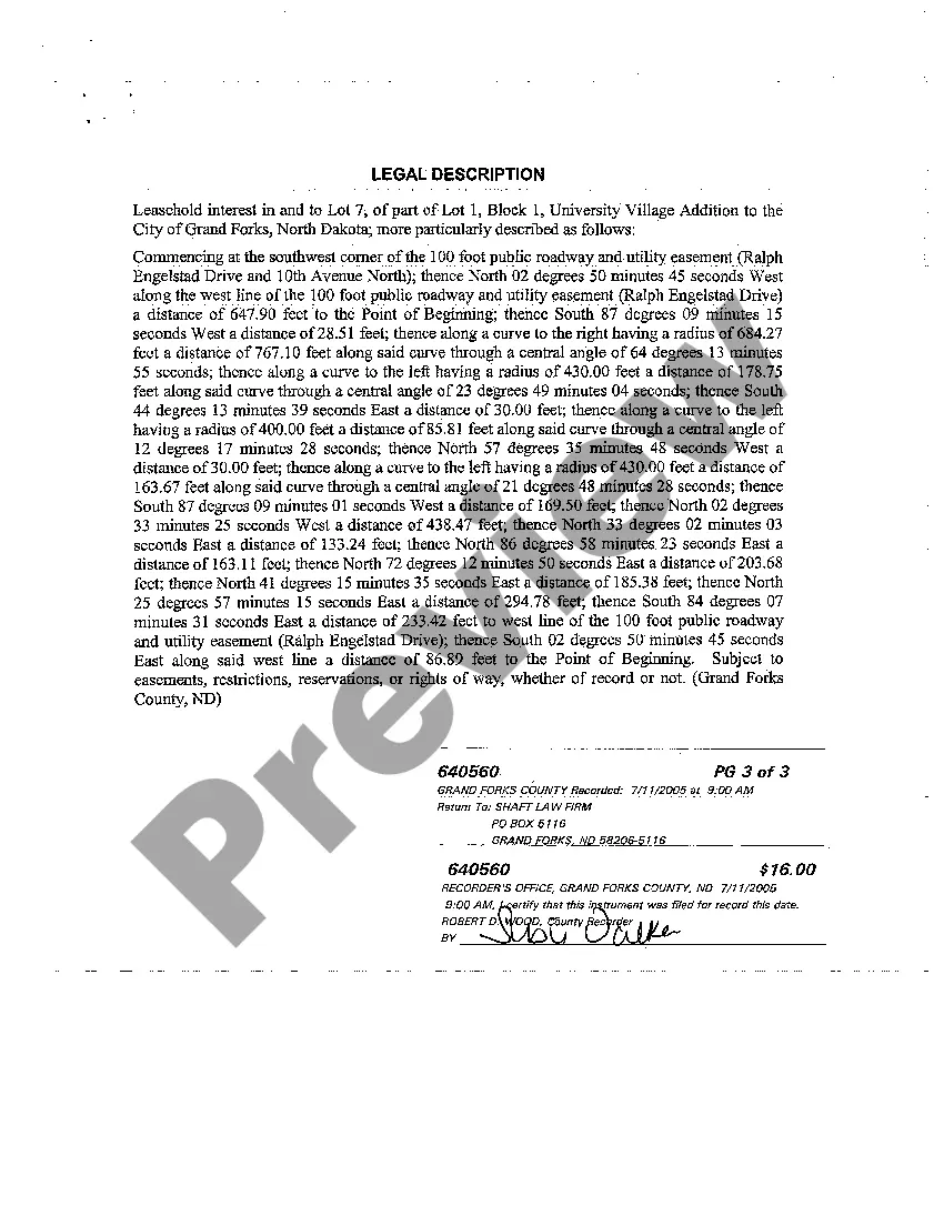 Preview Assignment of Leasehold Interest