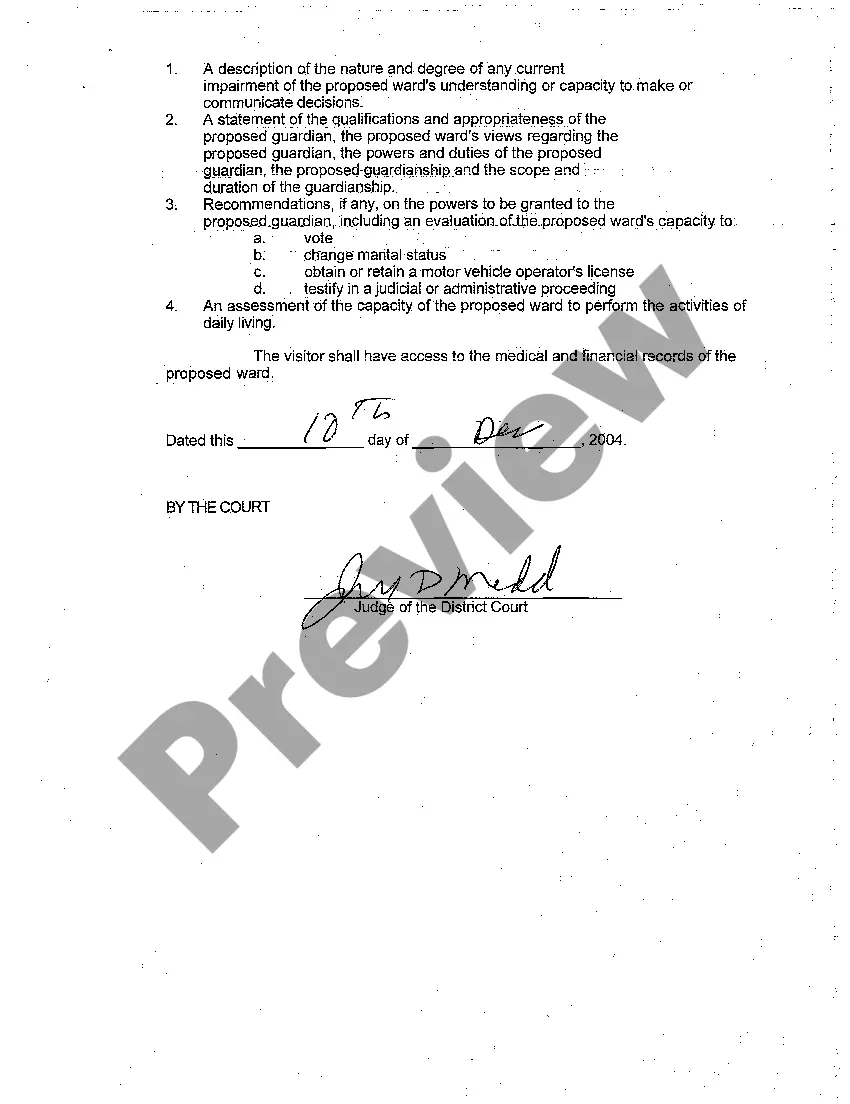 Get A05 Order Appointing Visitor Preview A05 Order Appointing Visitor