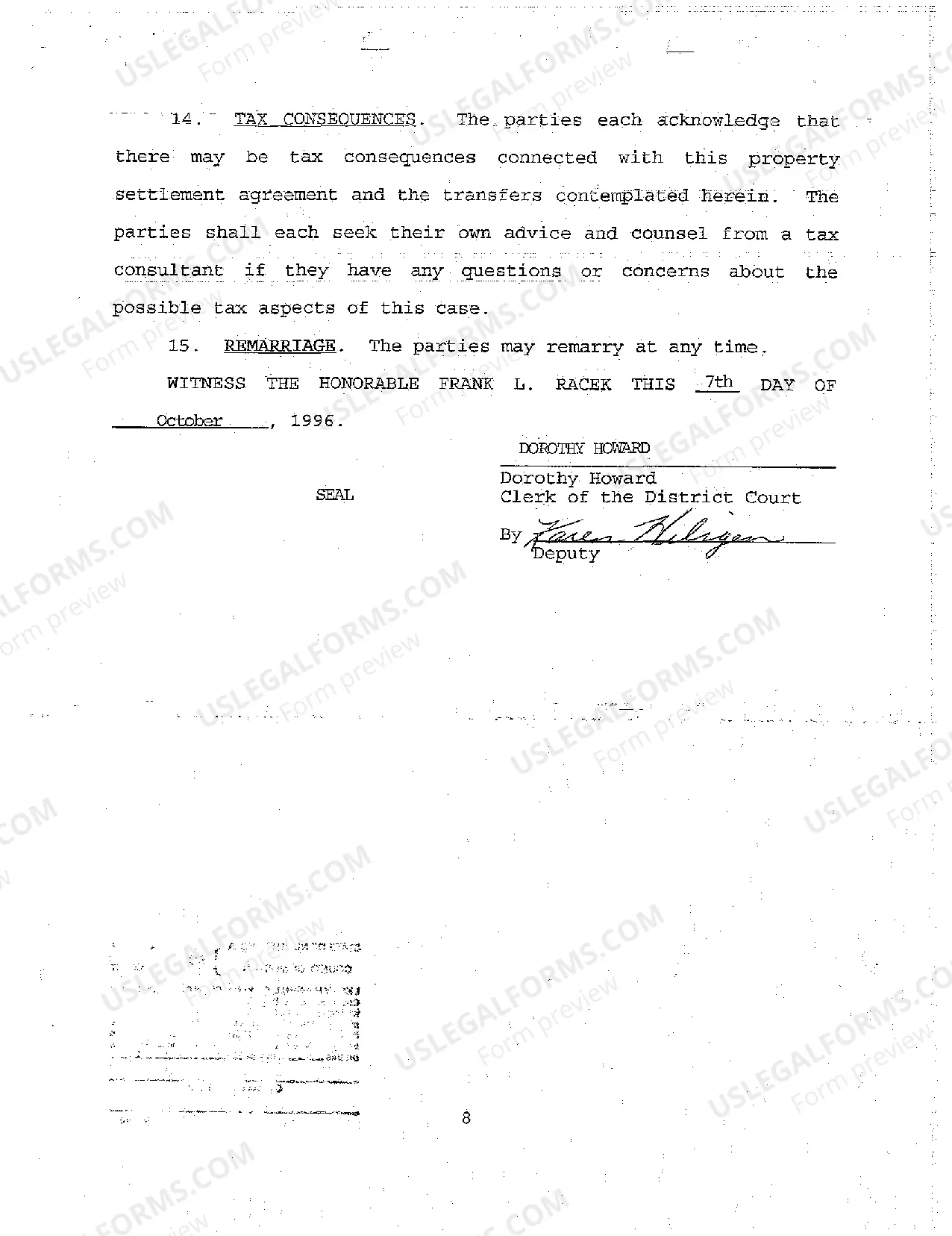 Preview A01 Judgment and Decree Ordering in Part Payment of Child Support
