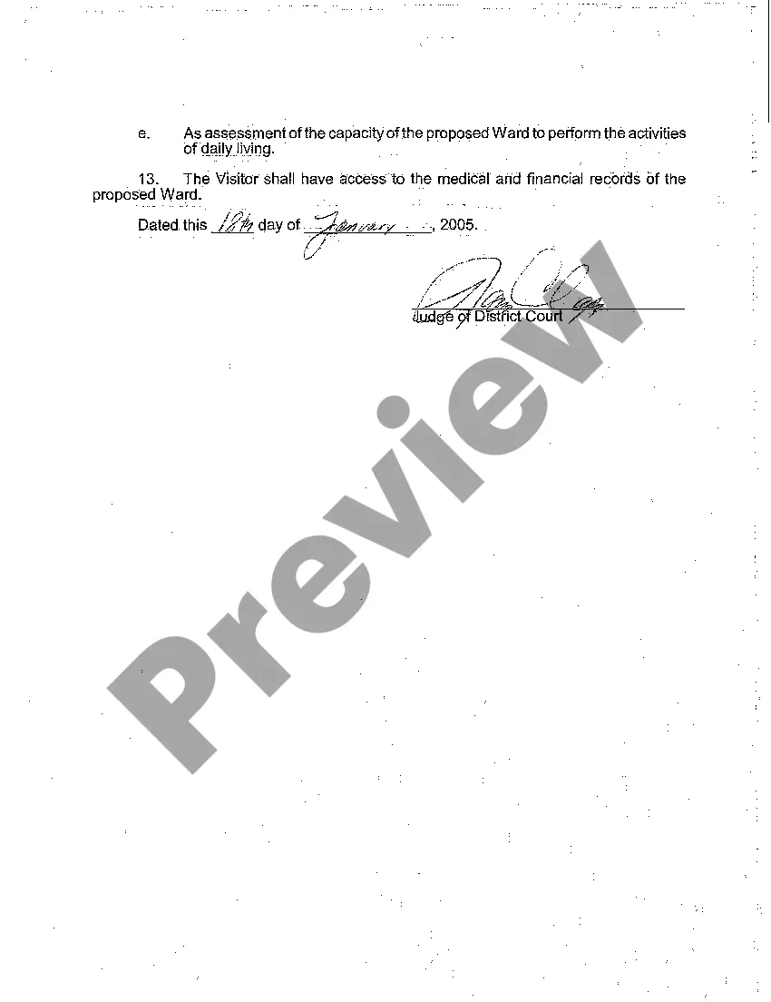 Get A04 Order Appointing Visitor Preview A04 Order Appointing Visitor