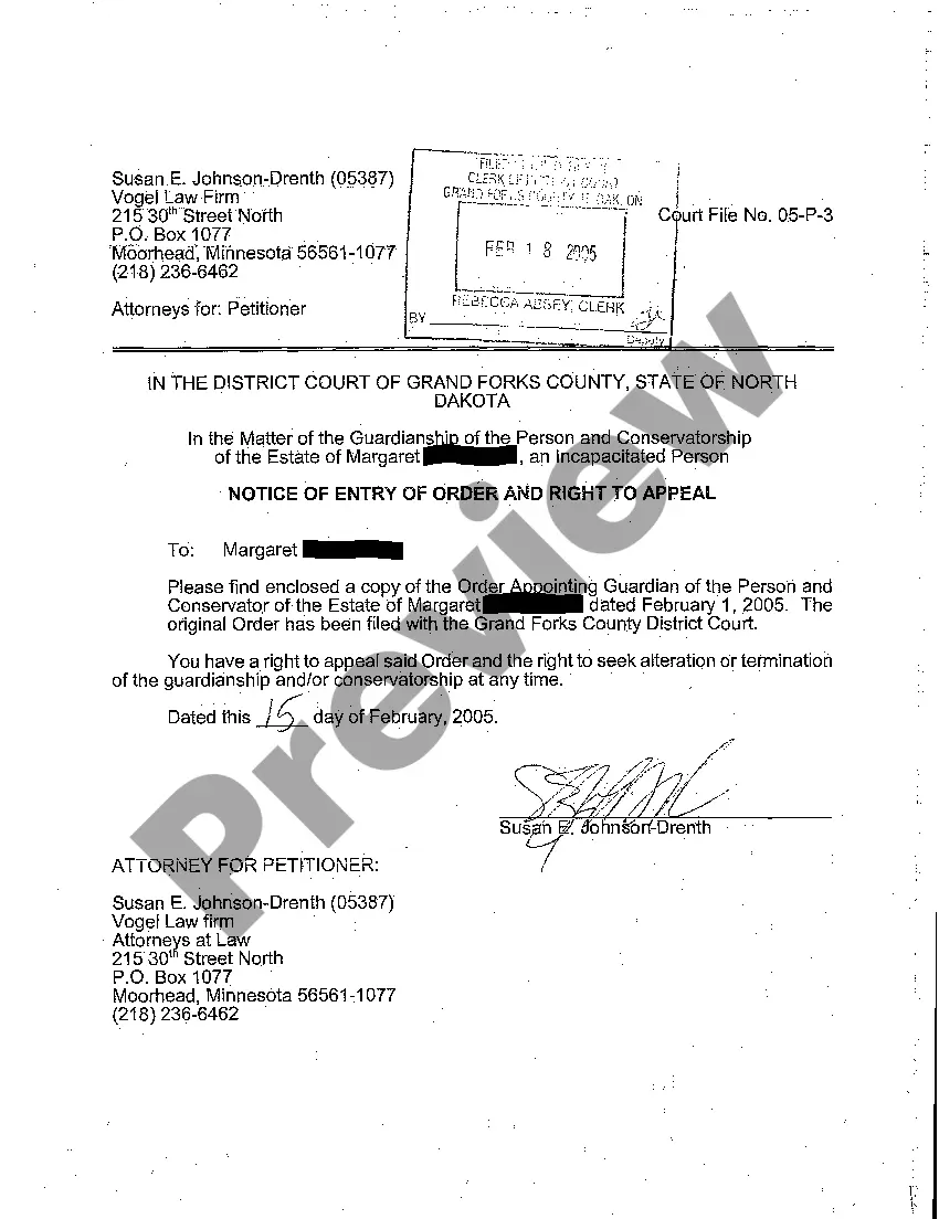 Preview A09 Order Appointing Guardian of the Person and Conservator of the Estate