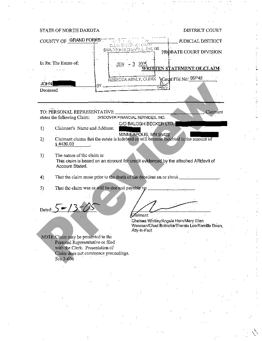 Get A04 Written Statement of Claim Preview A04 Written Statement of Claim