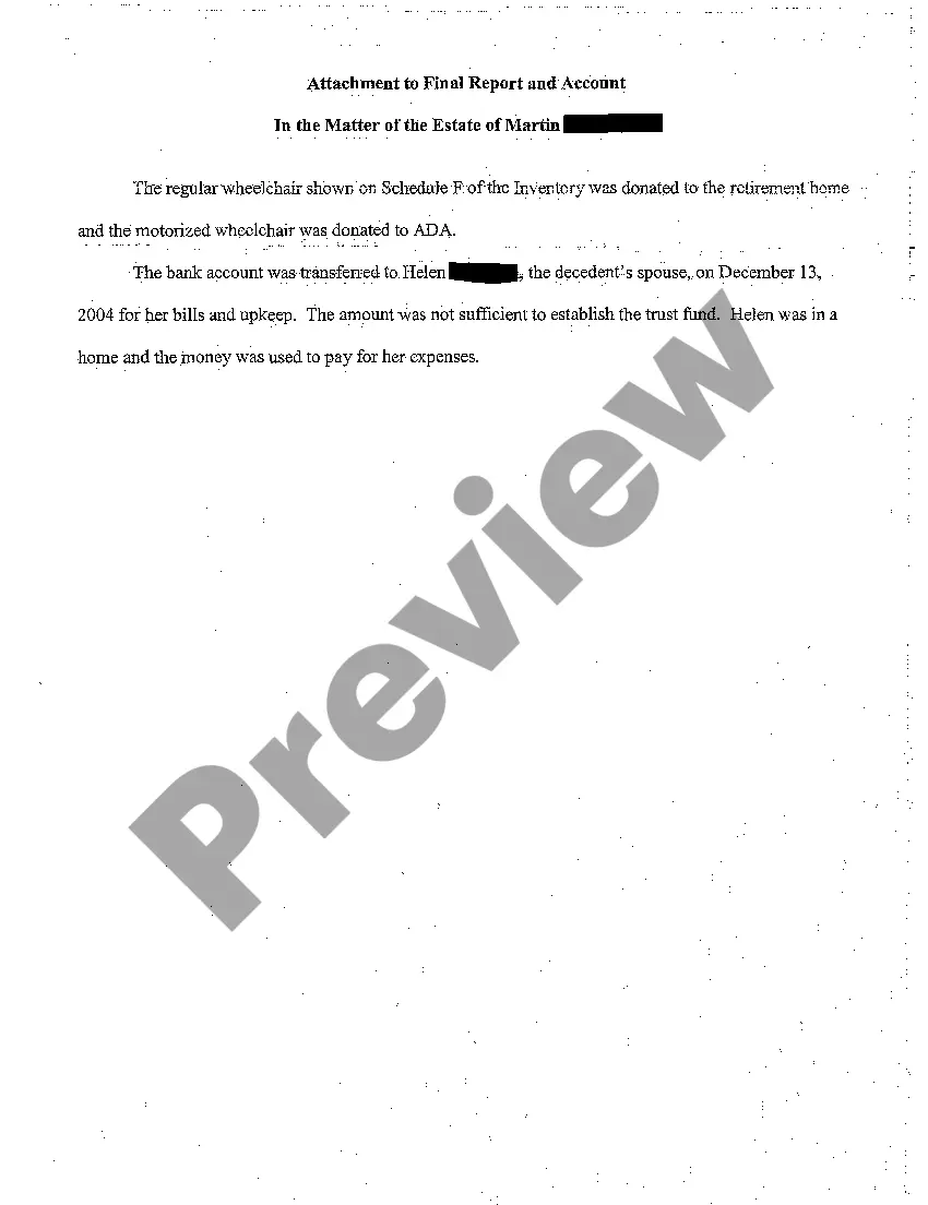 Preview A10 Final Report and Accounting of the Personal Representative