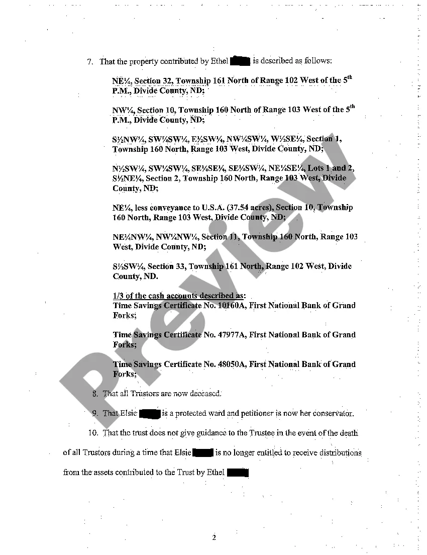 Preview A03 Order for Partial Distribution of Trust