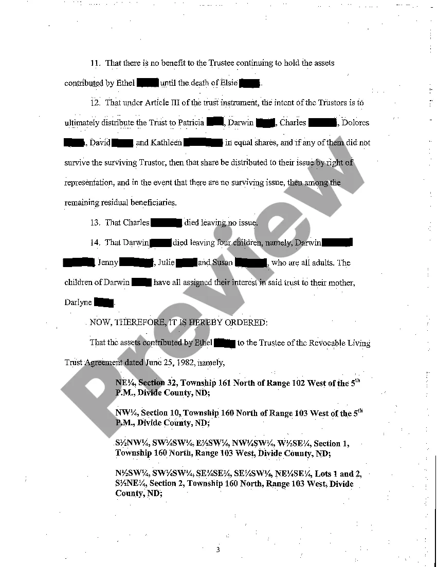 Preview A03 Order for Partial Distribution of Trust