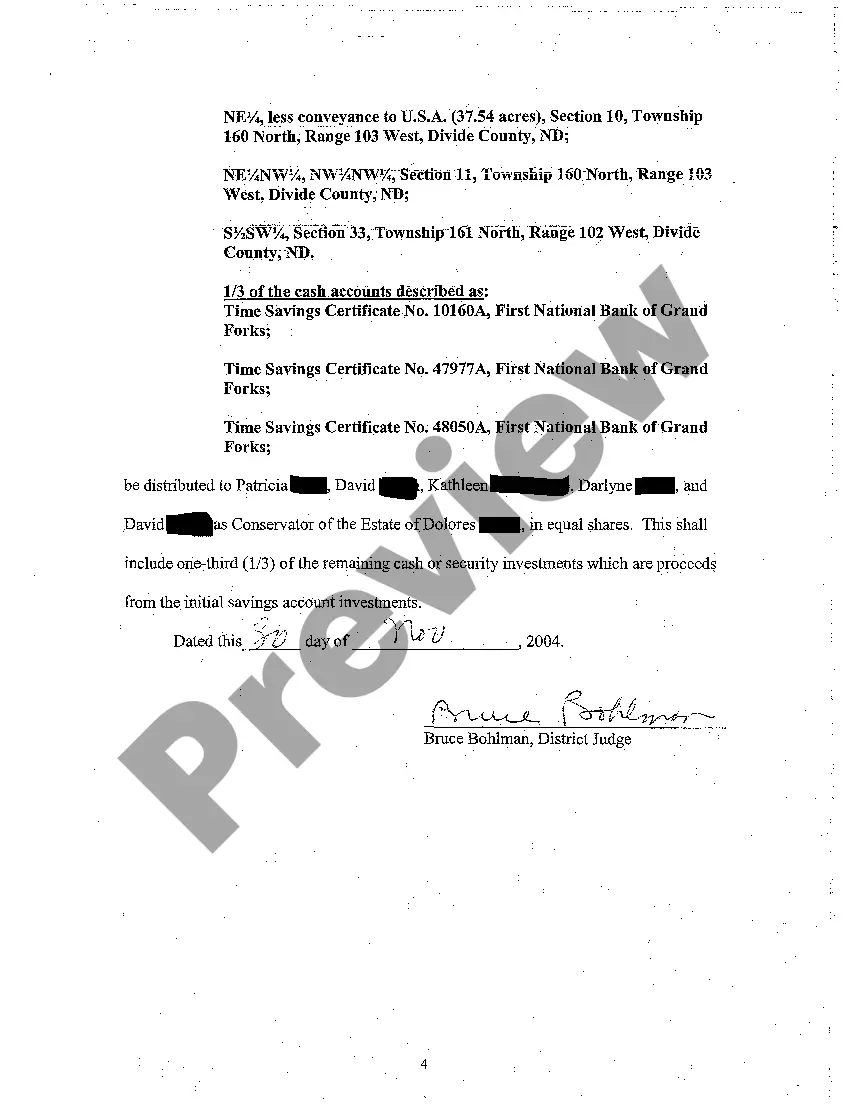 Preview A03 Order for Partial Distribution of Trust