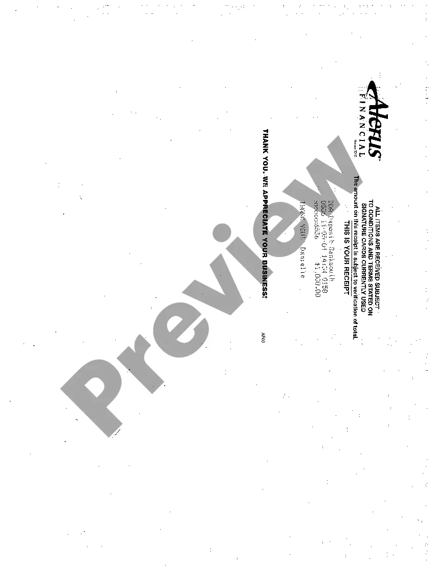 Preview A03 Notice of Deposit