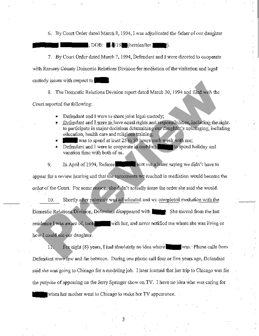 Get A01 Emergency Ex Parte Motion for Temporary Custody Preview A01 Emergency Ex Parte Motion for Temporary Custody