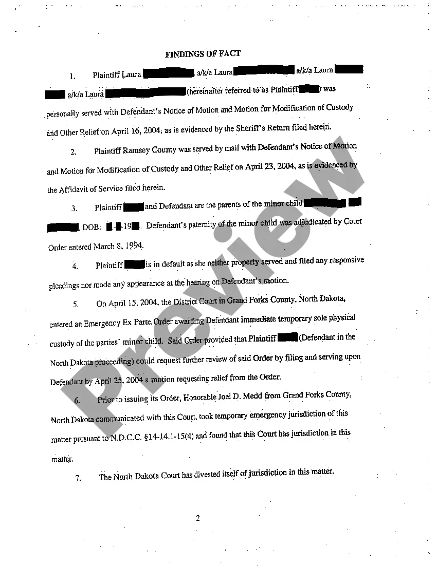 Get A03 Findings of Fact, Conclusions of Law, Order for Judgment and Judgment Preview A03 Findings of Fact, Conclusions of Law, Order for Judgment and Judgment