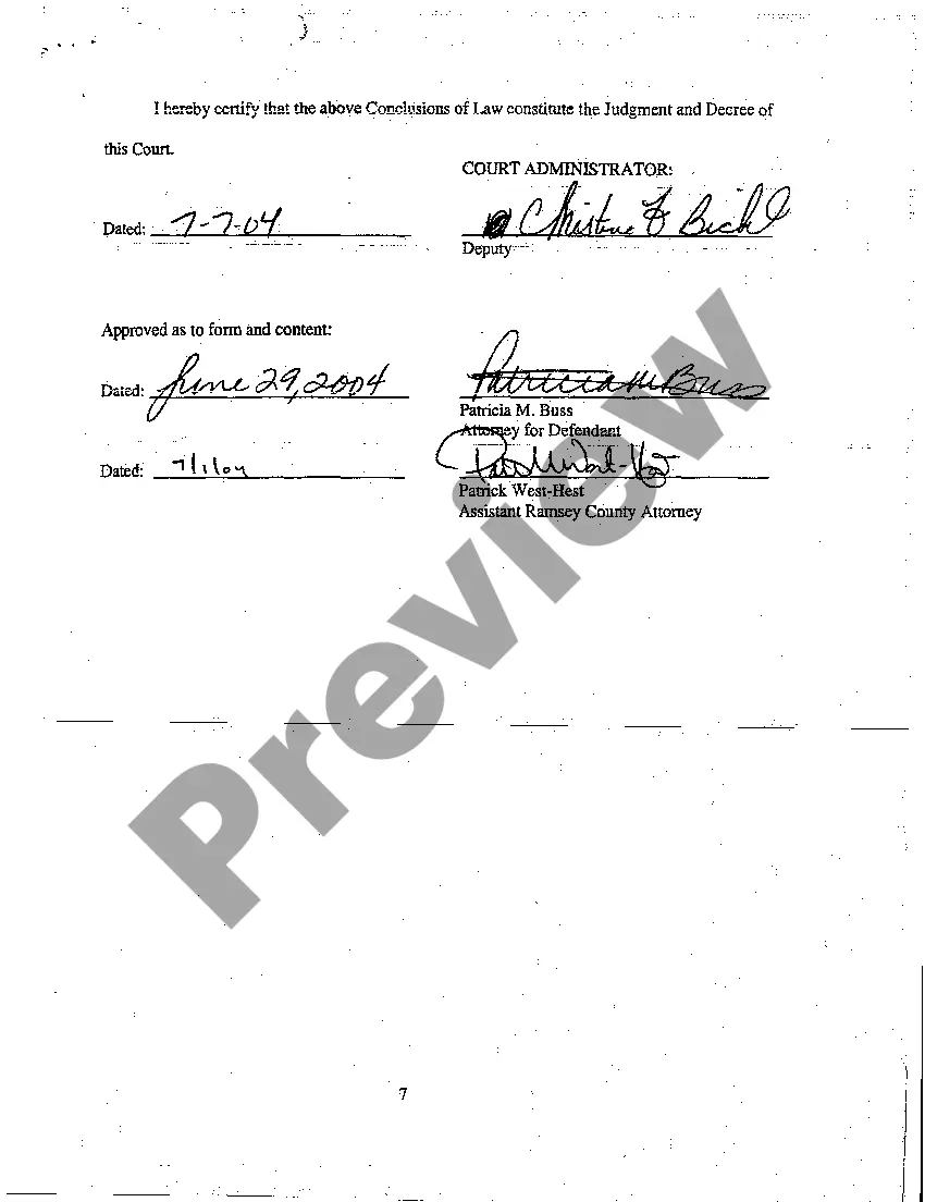 Get A03 Findings of Fact, Conclusions of Law, Order for Judgment and Judgment Preview A03 Findings of Fact, Conclusions of Law, Order for Judgment and Judgment