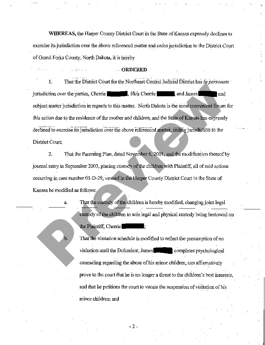 Get A02 Order Amending Visitation Preview A02 Order Amending Visitation