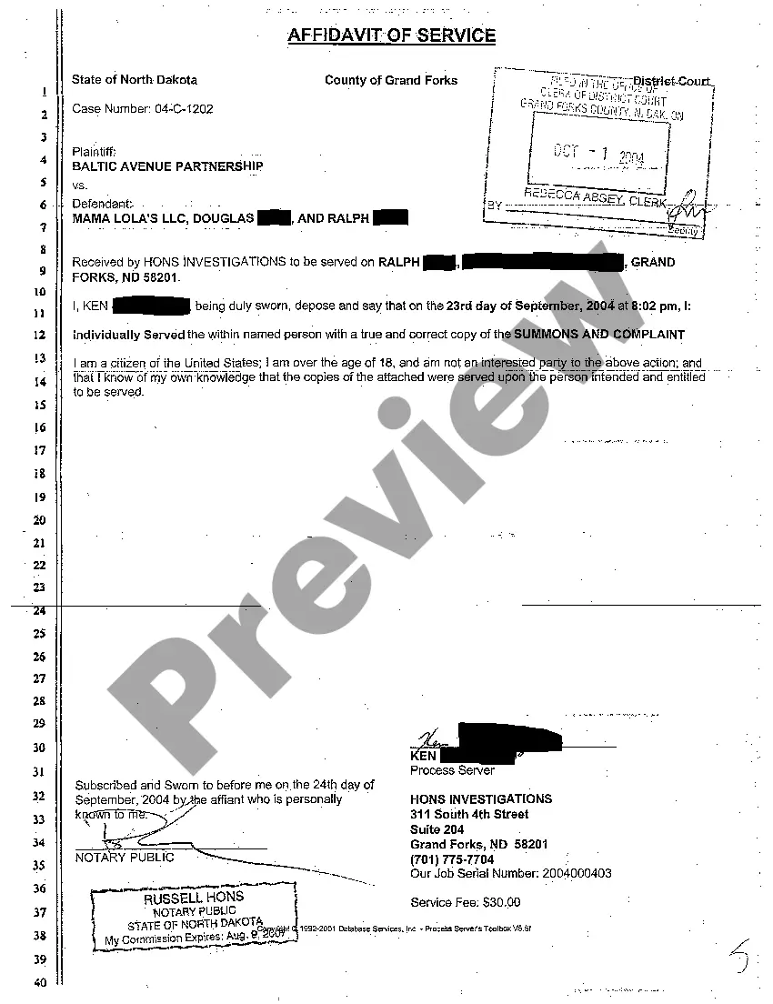 Preview A01 Complaint for Eviction