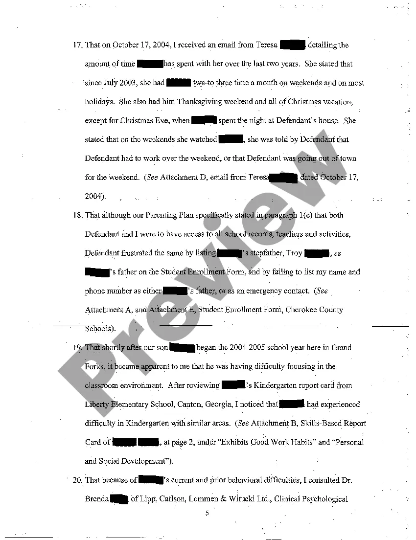 Preview A02 Affidavit in Support of Plaintiff's Motion for Ex Parte Order