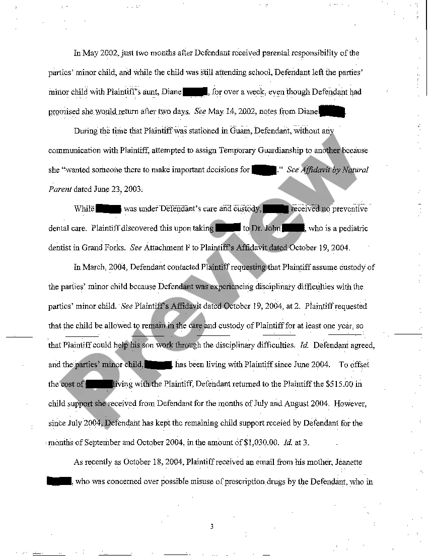 Preview A01 Plaintiff's Brief in Support of Motion for Emergency Interim Order