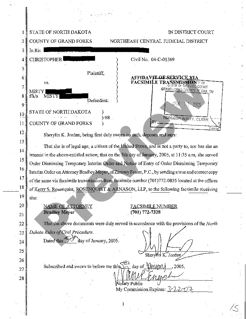 Preview A07 Order Dismissing Temporary Interim Order