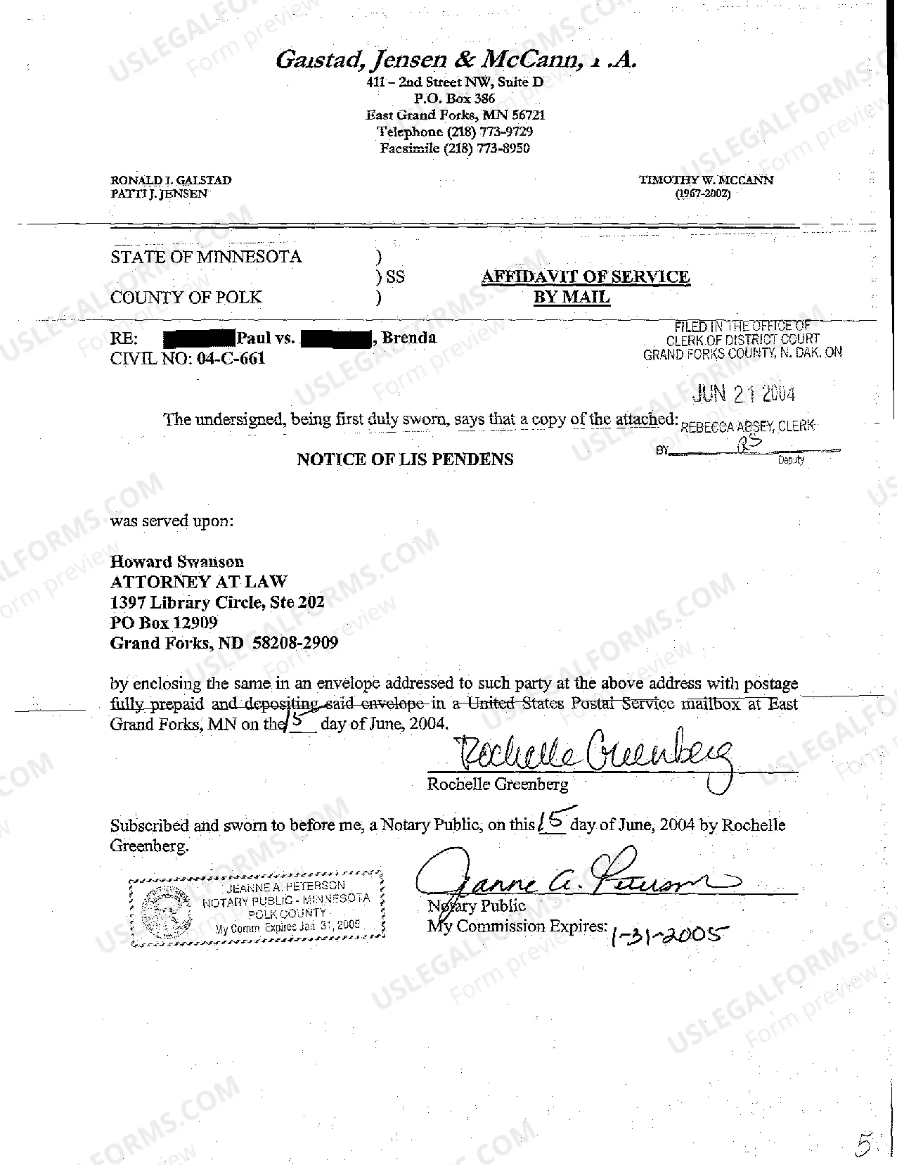 Preview A02 Notice of Lis Pendens