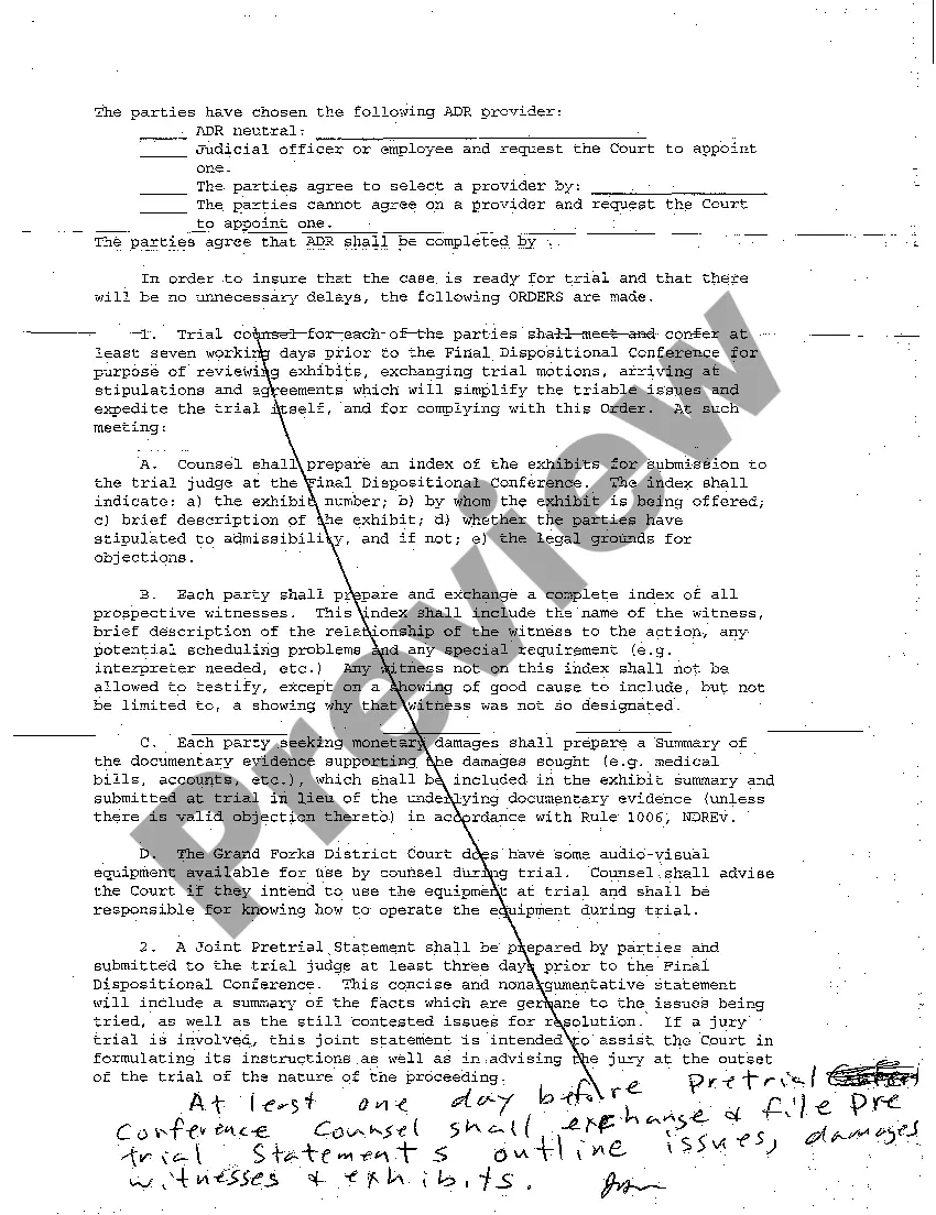 Preview A08 Scheduling Order