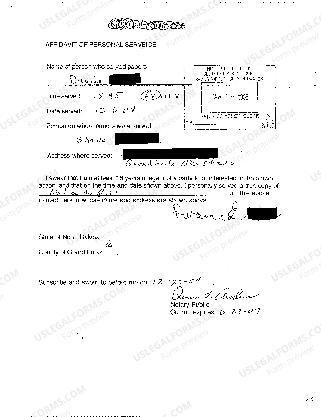 Preview A02 Notice to Quit