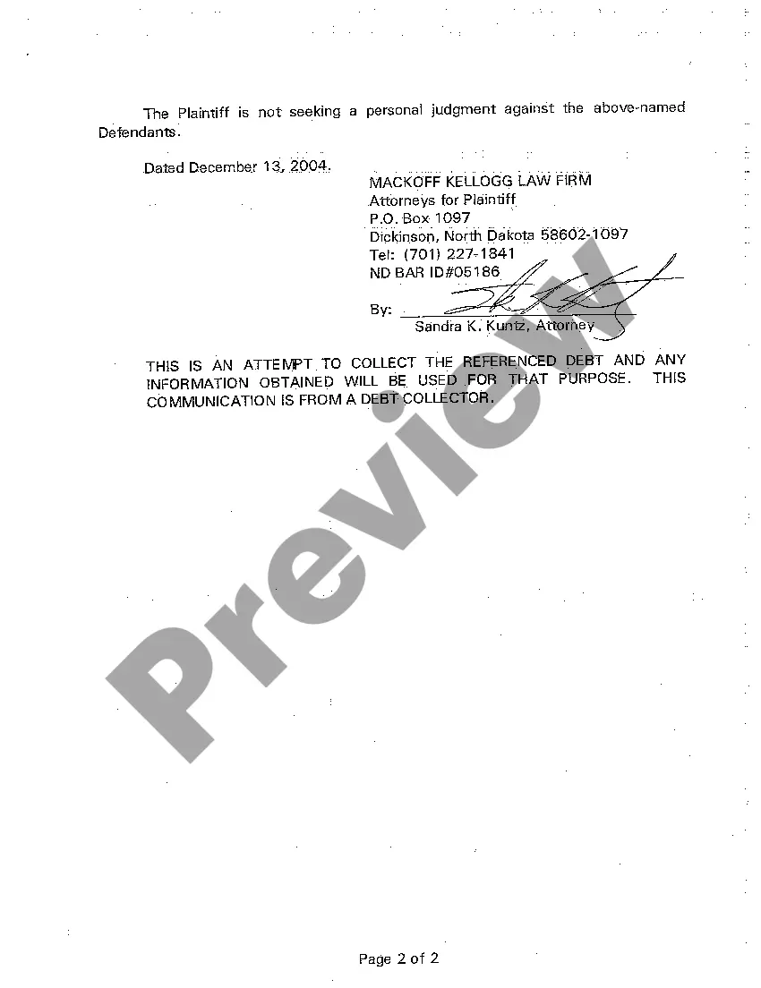 Preview A01 Complaint for Foreclosure by Sale and Deficiency Judgment