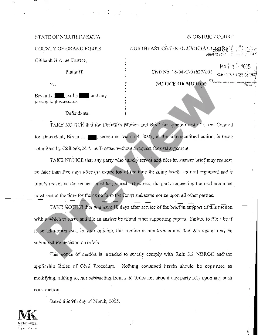 Preview A03 Motion and Brief for Appointment of Legal Counsel for Defendant