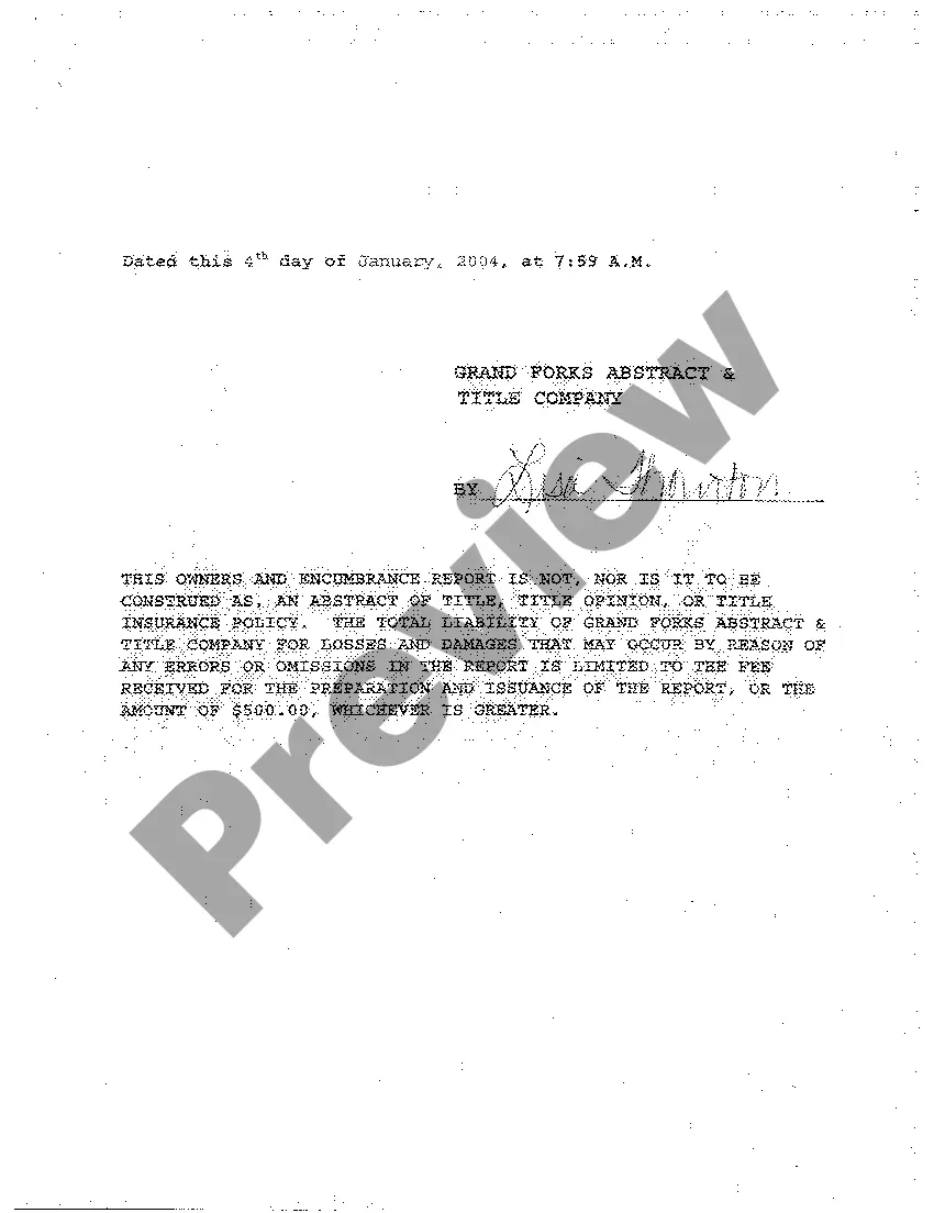 Get A04 Owners and Encumbrance Report Preview A04 Owners and Encumbrance Report