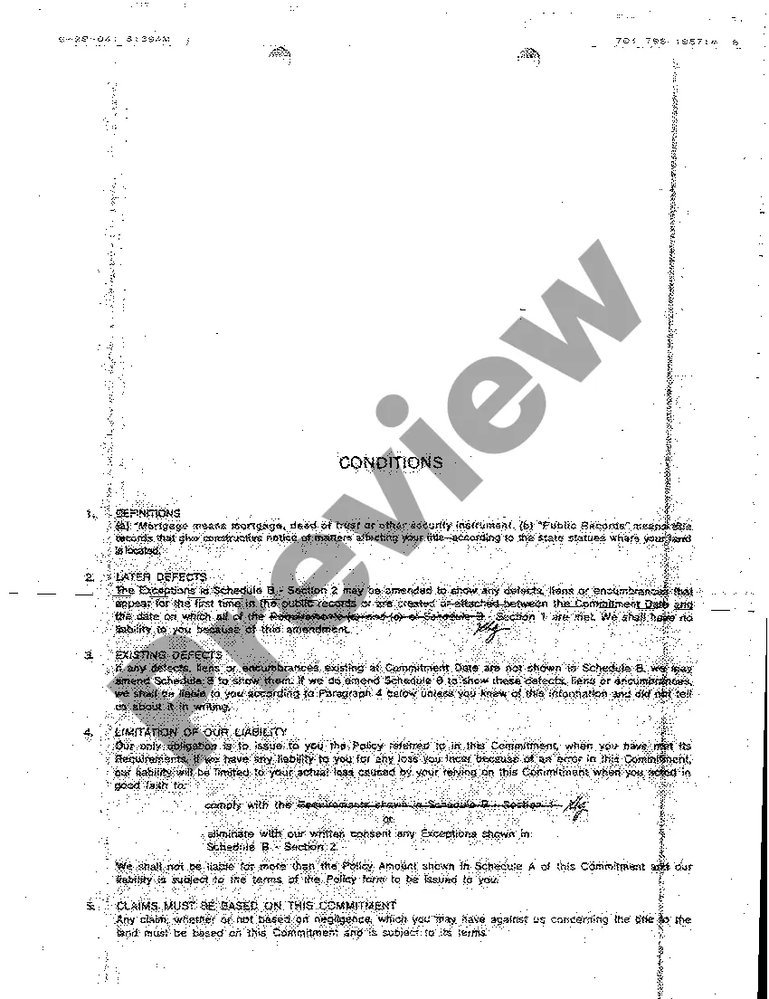 Get A05 Commitment for Title Insurance Preview A05 Commitment for Title Insurance